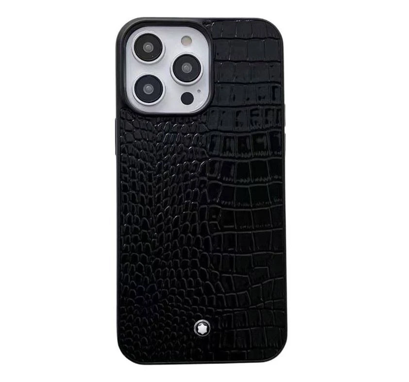 Trendy Leather for iPhone Phone Case Hexagon Star Vintage Sleek Protective