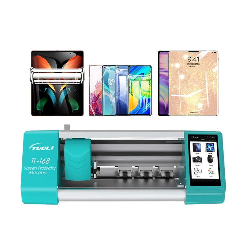 Tuoli Best 11 Inch Mobile Phone Tempered Glass Screen Protector Hydrogel Film Making Cutting Machine for iPhone Samsung Xiaomi Oppo Huawei