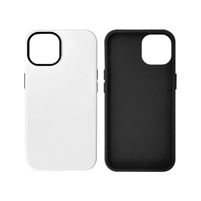 Tuoli Custom Blank Sublimation Double Mobile Cell Phone Cover Case for Apple, Samsung, Xiaomi, Oppo