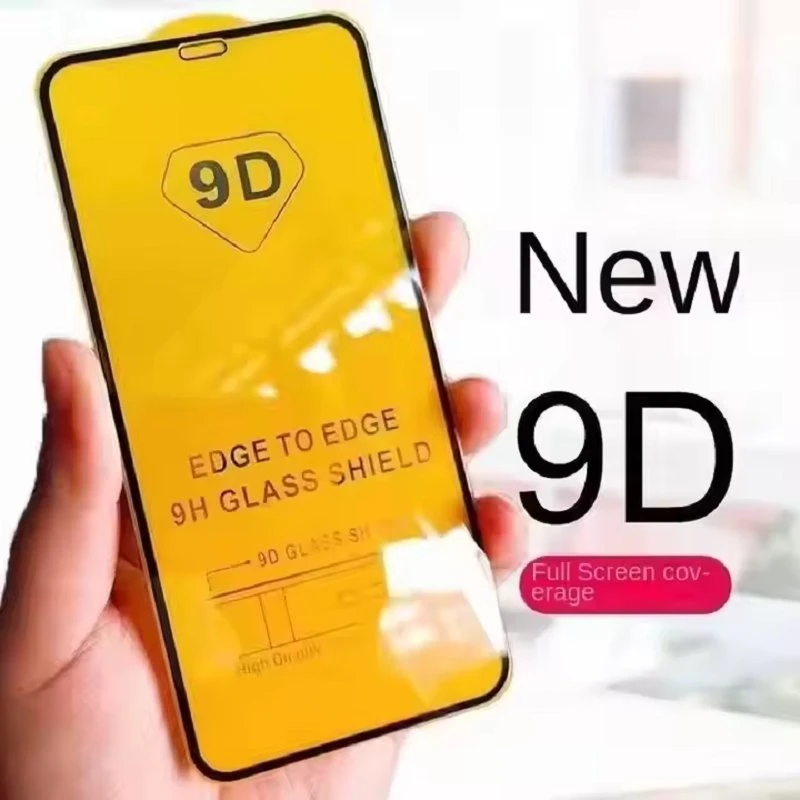 Tuoli Custom Logo 9d Anti-Scratch Mobile Phones Tempered Glass Screen Protector for iPhone 18 17 16 15 14 13 12 11 PRO Xs Max
