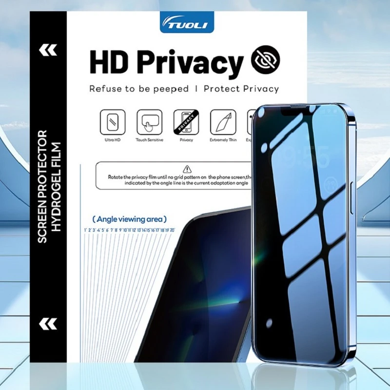 Tuoli Custom Privacy Anti Spy Phone Nano Screen Protector Hydrogel Film Plotter