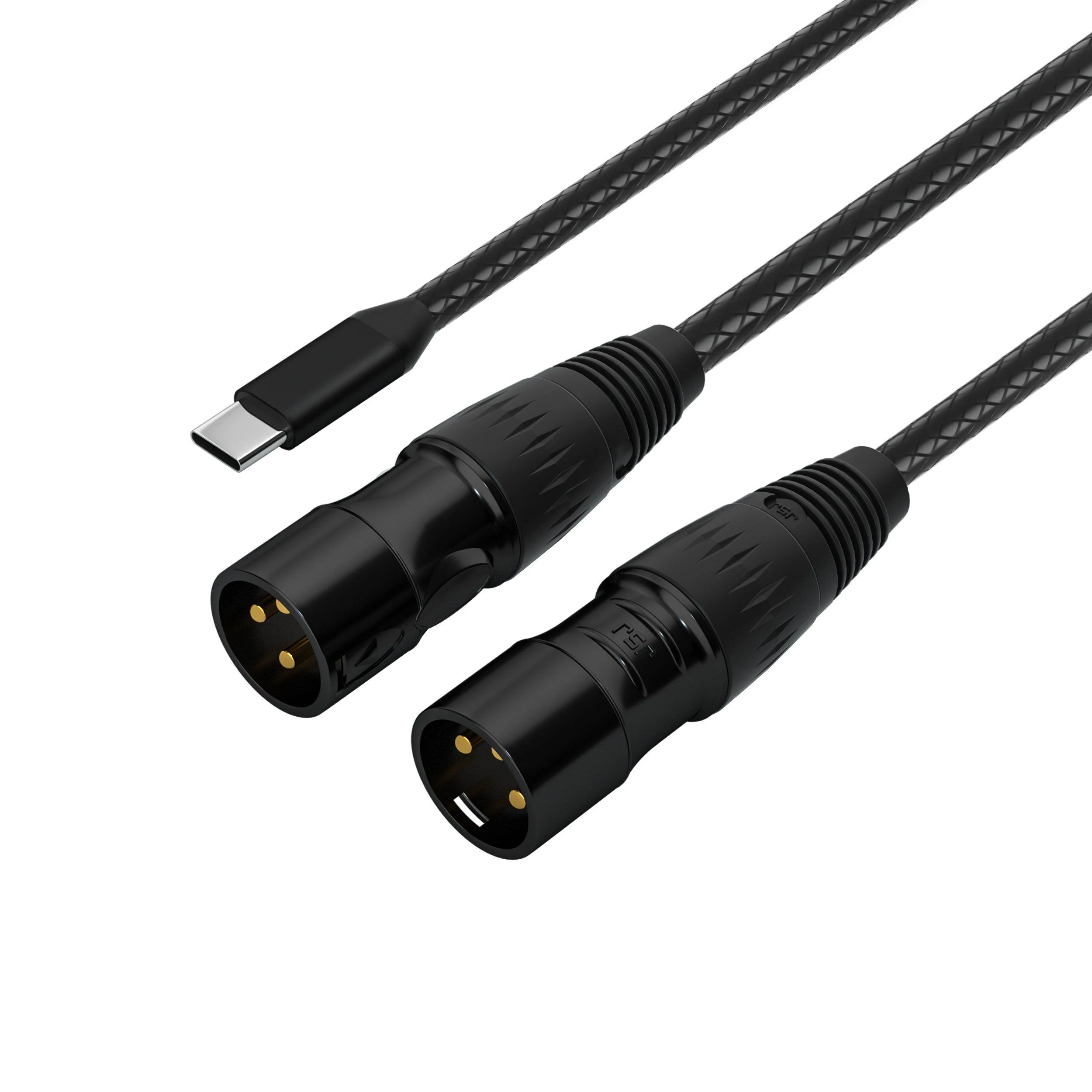 Type-C/Apple to 2XLR Audio AV Cable Supports OEM/ODM