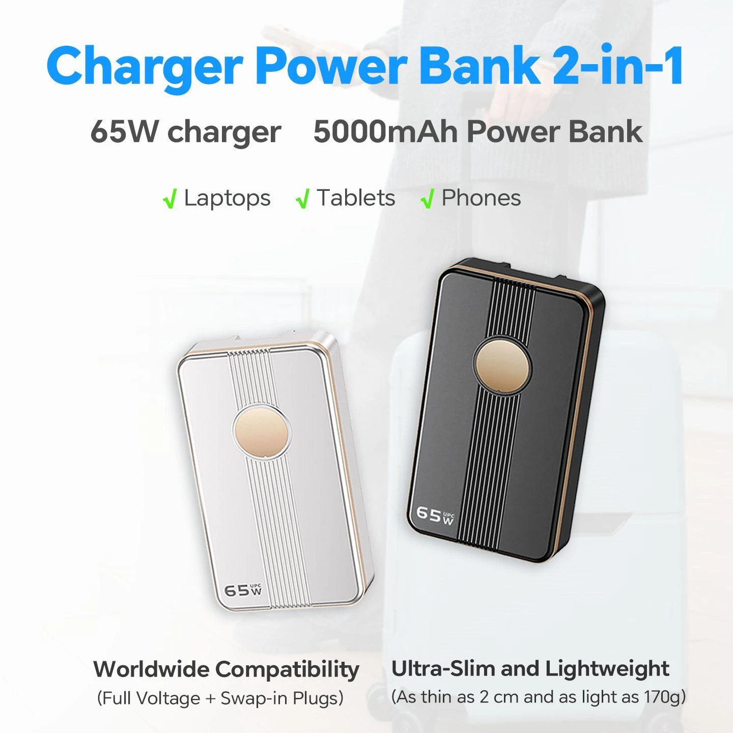 Ultimate 65W GaN Fast Charger for Phones and Laptops