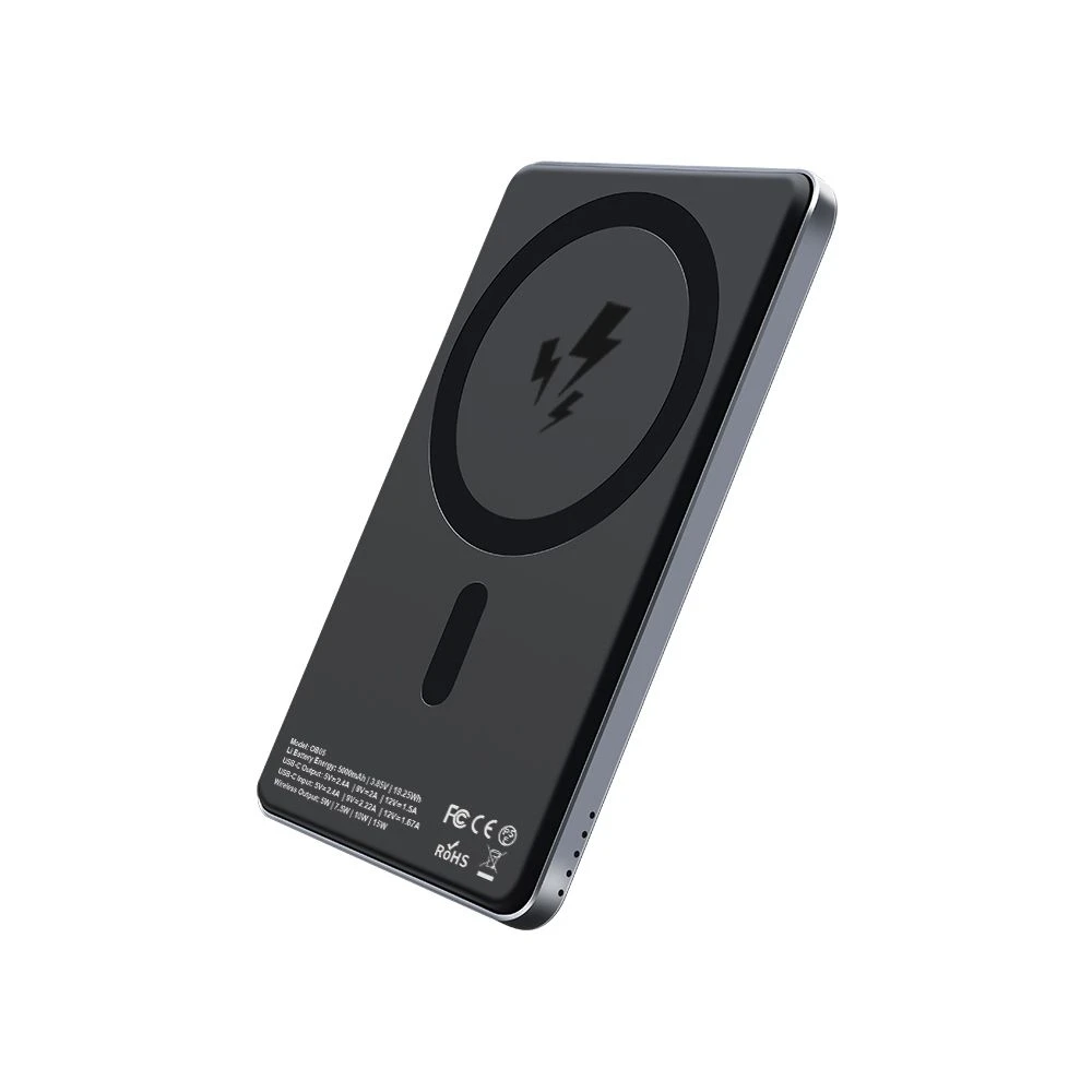 Ultra Slim 5000mAh Magnetic Power Bank Supply with Fast Charging for Apple