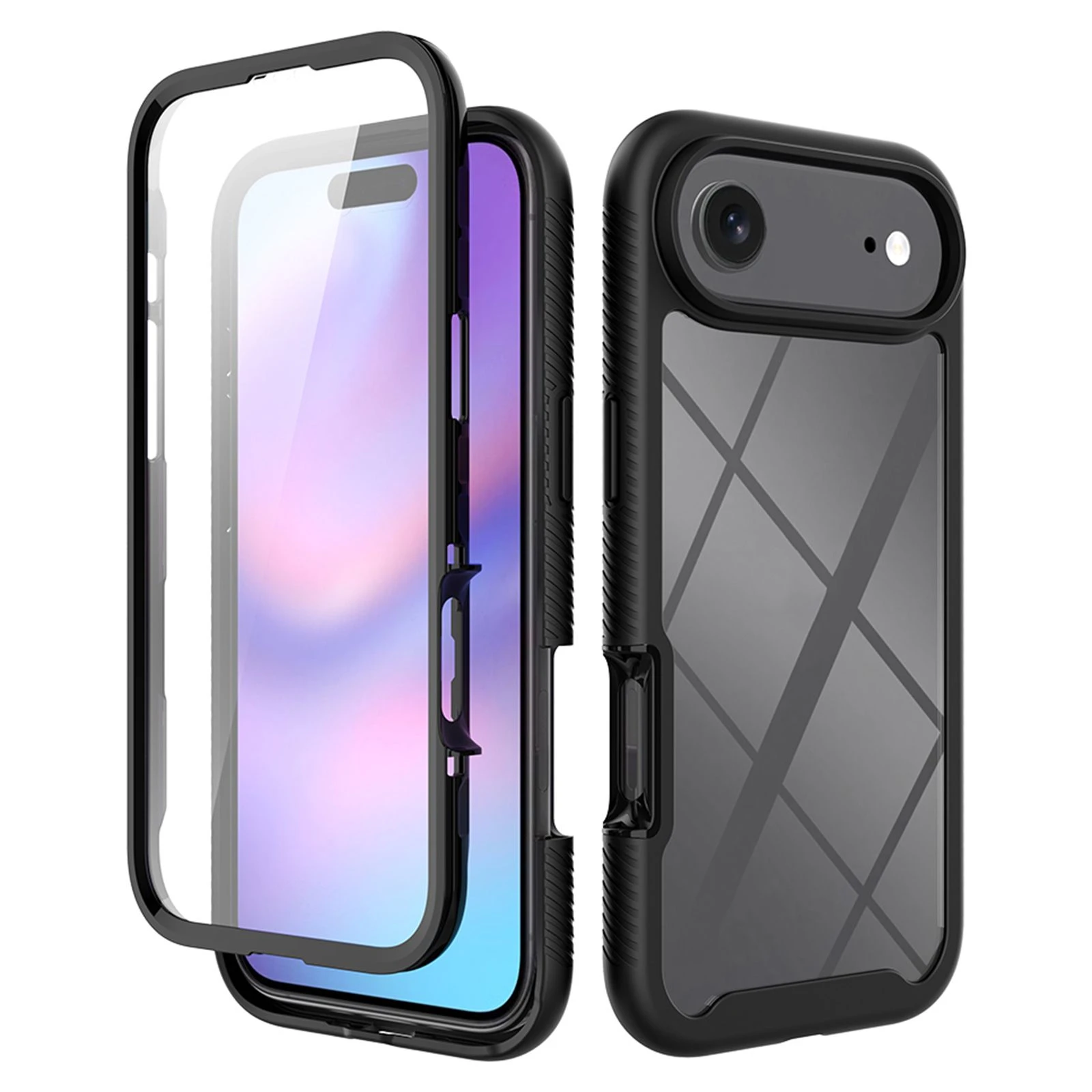Ultra-Thin Crystal Clear Case for iPhone Includes Bubble-Free Application Pet Screen Film