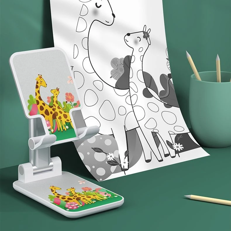 Universal Phone Stand on Desk Multi-Angle Non-Slip Metal Base Foldable for Office, iPhone13 14 15PRO Xiaomi Samsun