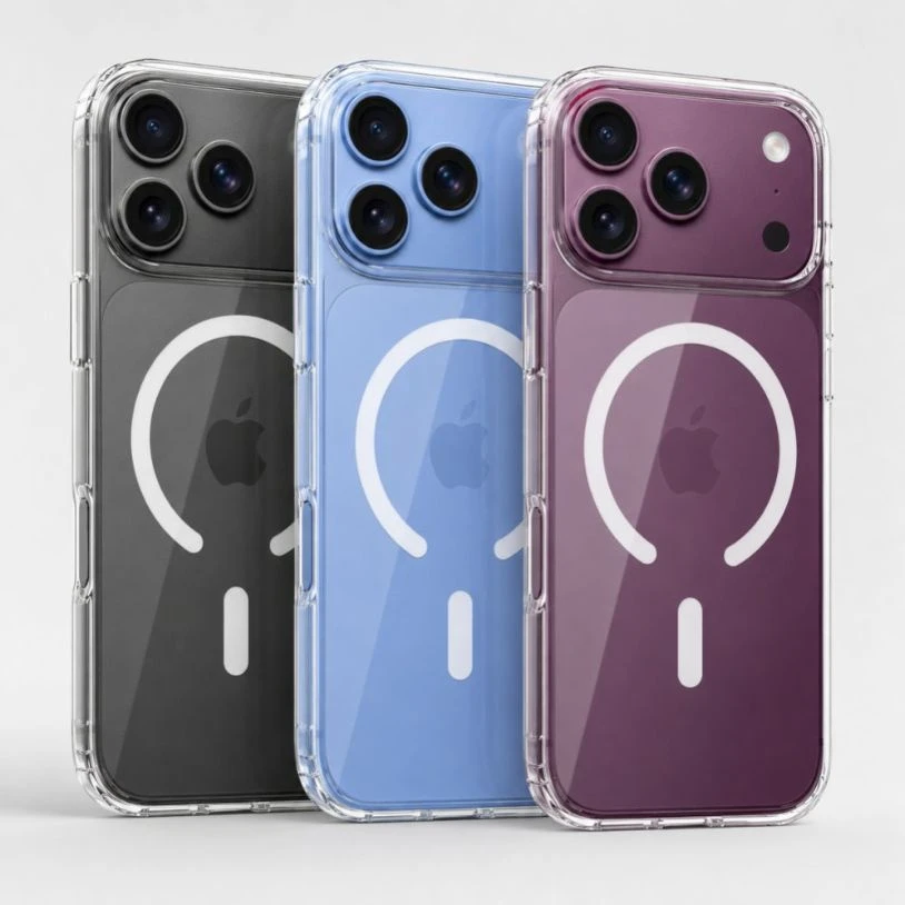 Washable ODM Easy Removal Magnetic Transparent Phone Case for iPhone 15/16promax