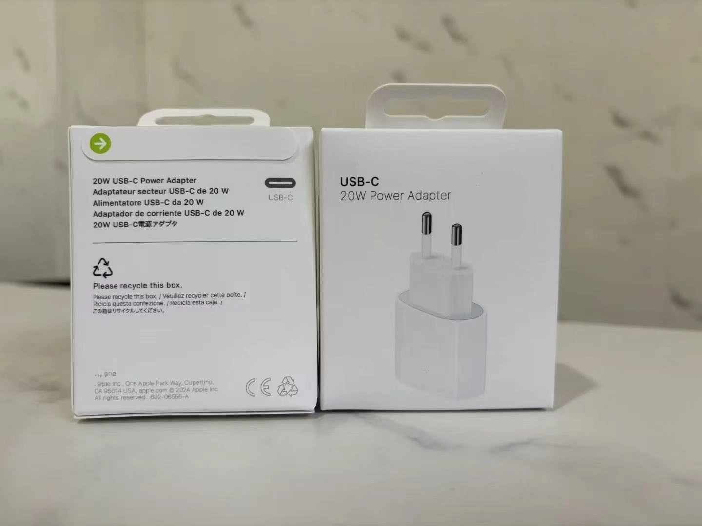 White 20W Type C Wall Charger Block