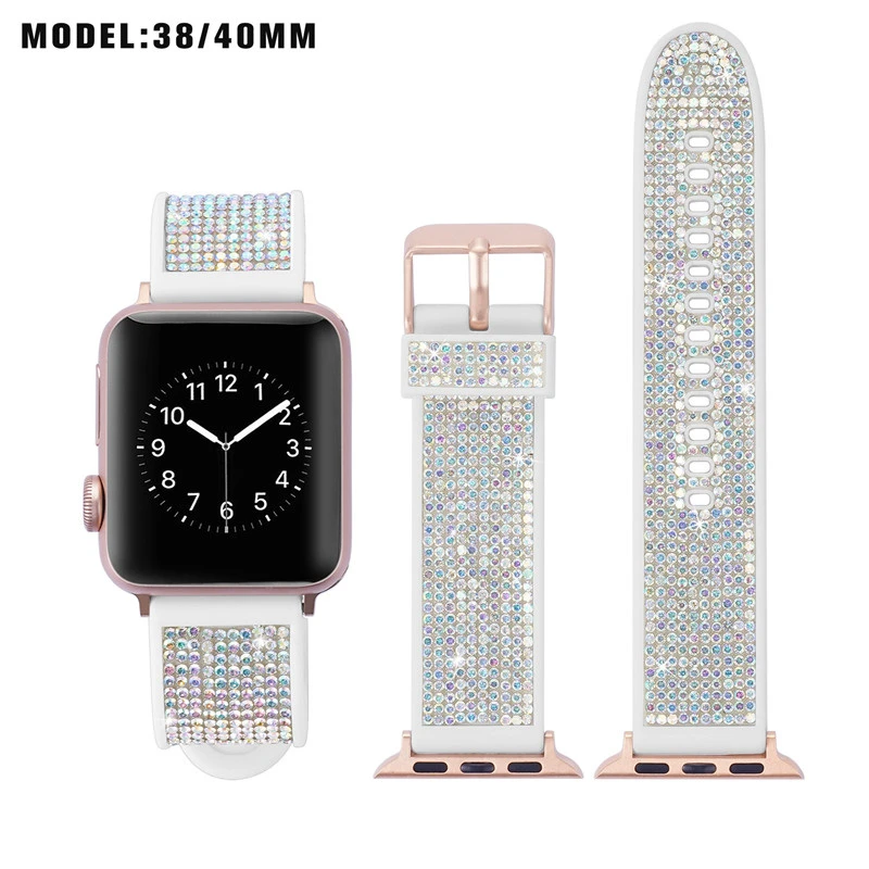 Wholesale 20mm Rubber Strap Silicone Wristband Apple Watch Band Luxury