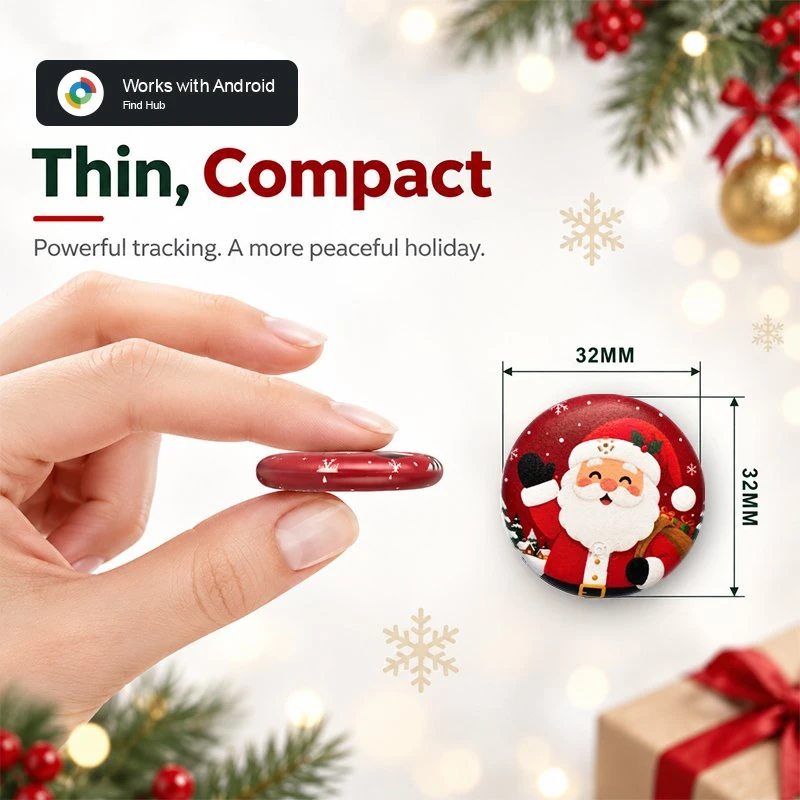 Wholesale Christmas Bluetooth Tracker Gift for Android Google Find Hub Smart Anti Lost Tag