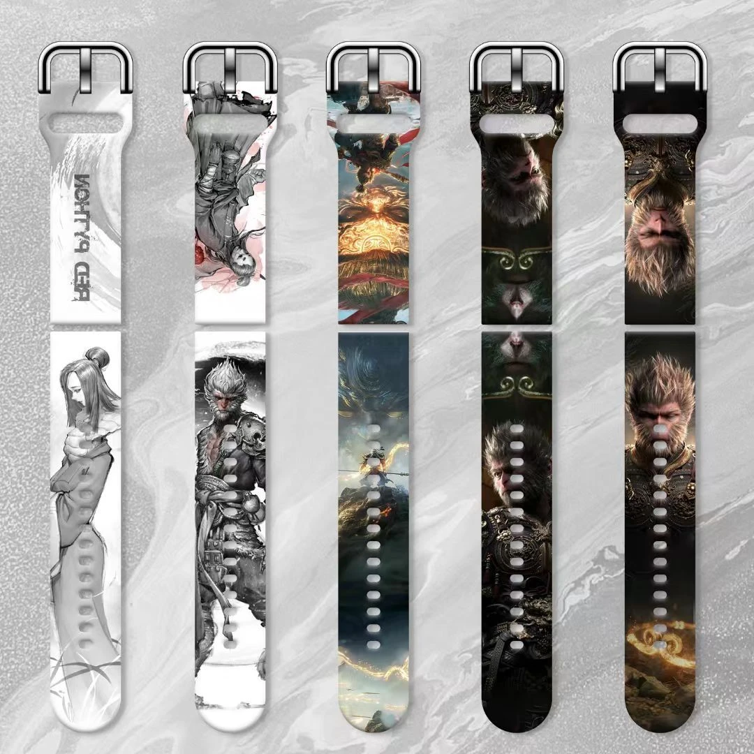 Wholesale DIY Wukong Watch Band for Apple Watch 38/40mm 42/44mm Custiomize Silicone Watch Band Strap