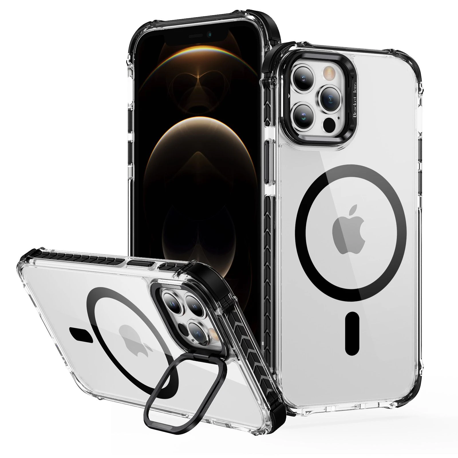 Wholesale Magnetic Case with Phone Holder Phone Case for iPhone 12 PRO 2025
