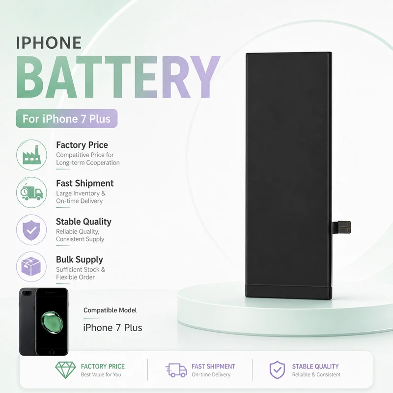Wholesale OEM ODM High Capacity Replacement iPhone Battery for iPhone 7 Plus 16 PRO 14 Plus Se3