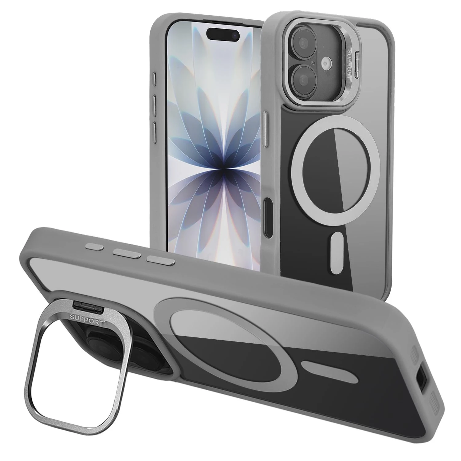 Wholesale Skin Touch PC TPU Colorful Magnetic Phone Cover for iPhone 17 with Camera Protector