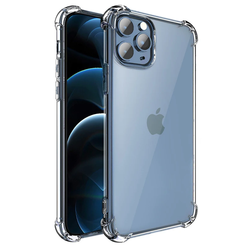 Wholesale Soft Clear Transparent TPU Silicone Mobile Phone Case Cell Phone Accessories Back Cover Case for iPhone
