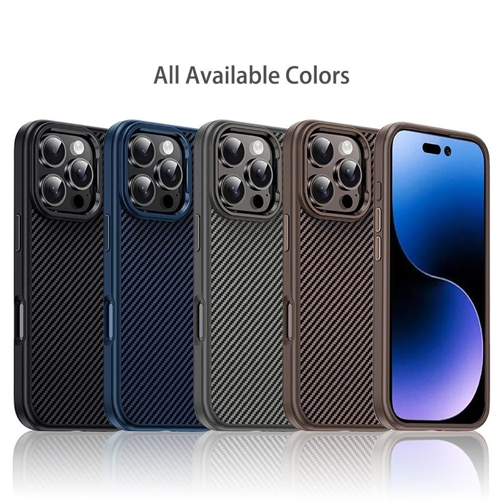 Ycaden Premium Anti-Scratch Mobile Accessory Phone Cover Ihone Similar Kevlar Soft Phone Case for Iphon 13 14 15 16 PRO Max