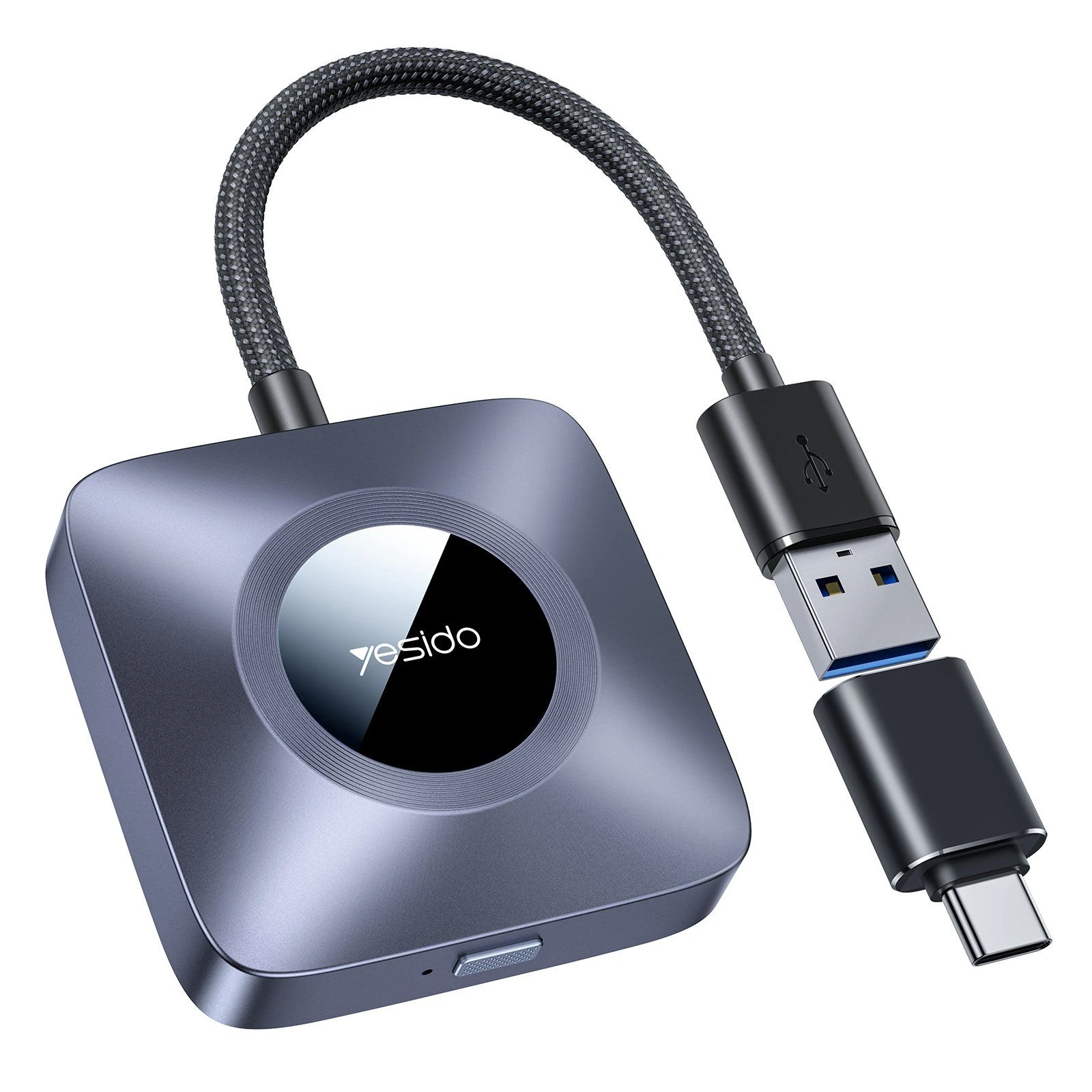 Yesido Km23 Wireless Carplay Adapter Dual Band WiFi Dongle for Car Stereo – Wired to Wireless Conversion, Ota Update, Compatible with iPhone & Ios