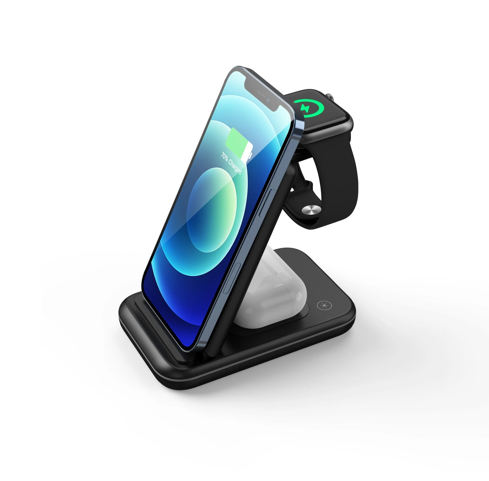 Z8a Foldable Three in One 15W Fast Wireless Charger