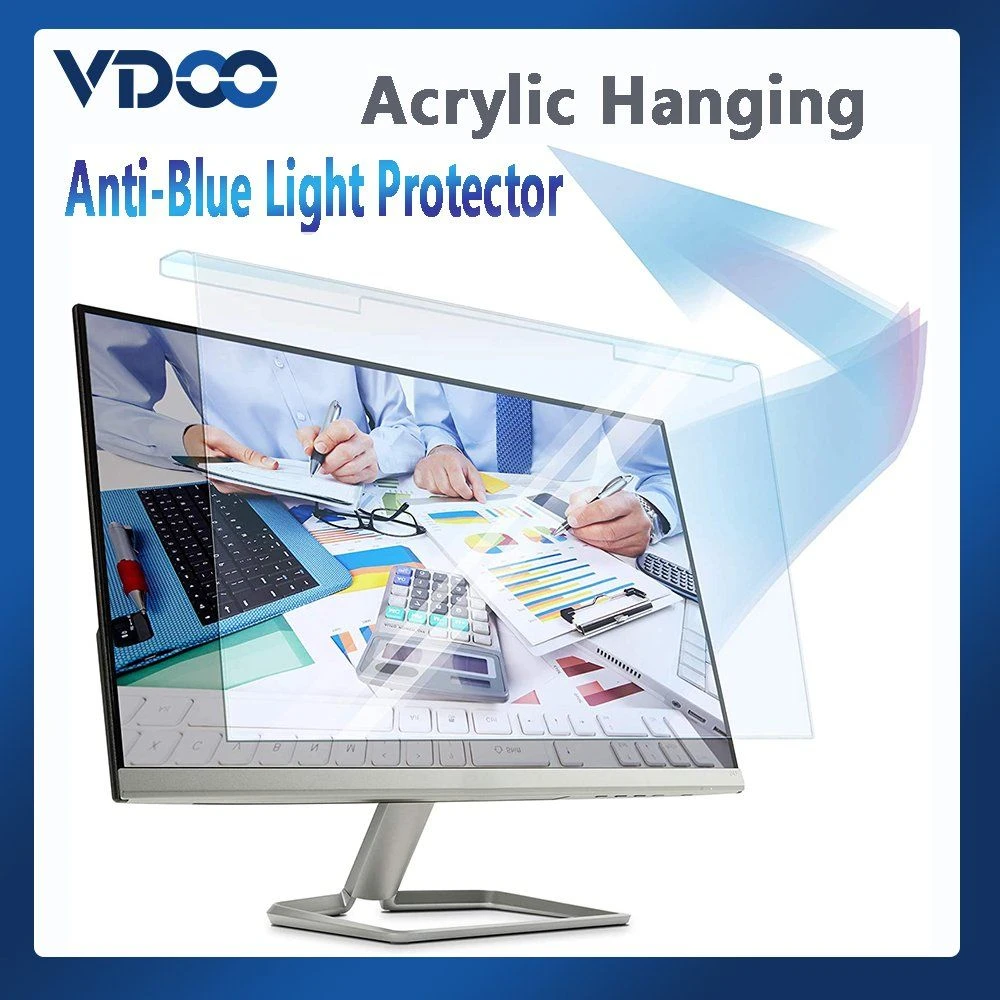 for iMac 27 Inch Computer Isolation Board Film Acrylic Anti Blue Light Eyes Protective Screen Film Desktop Hanging Type