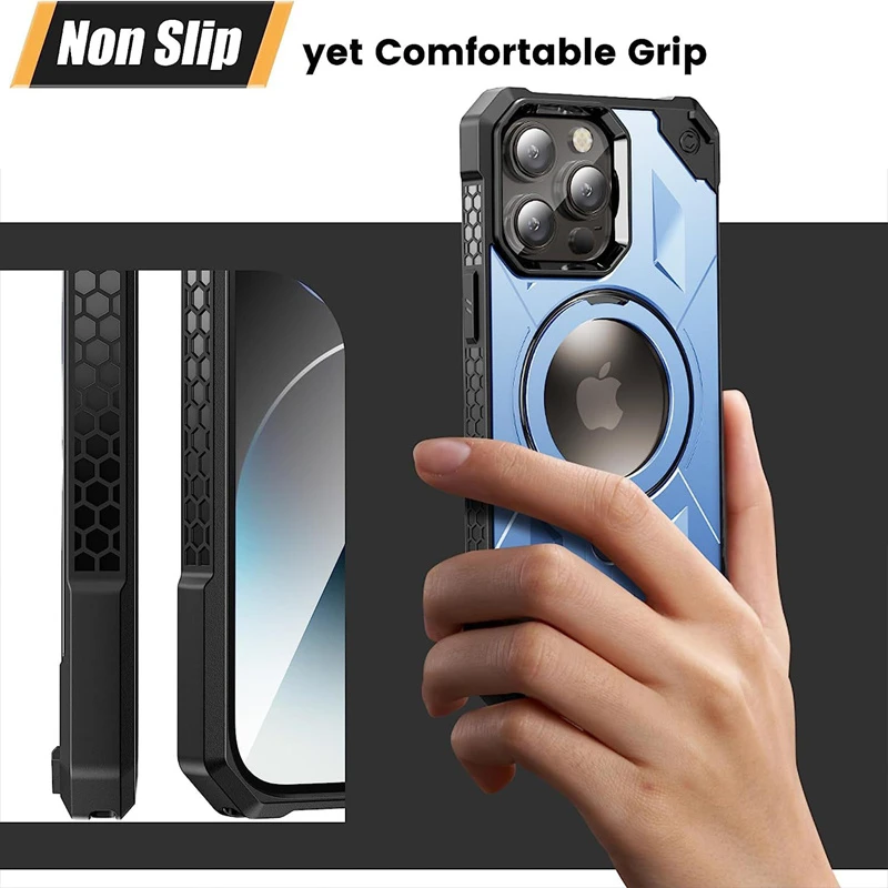for iPhone 13 iPhone 14 Wireless Stand Drop-Proof Magsafe Magnetic Case