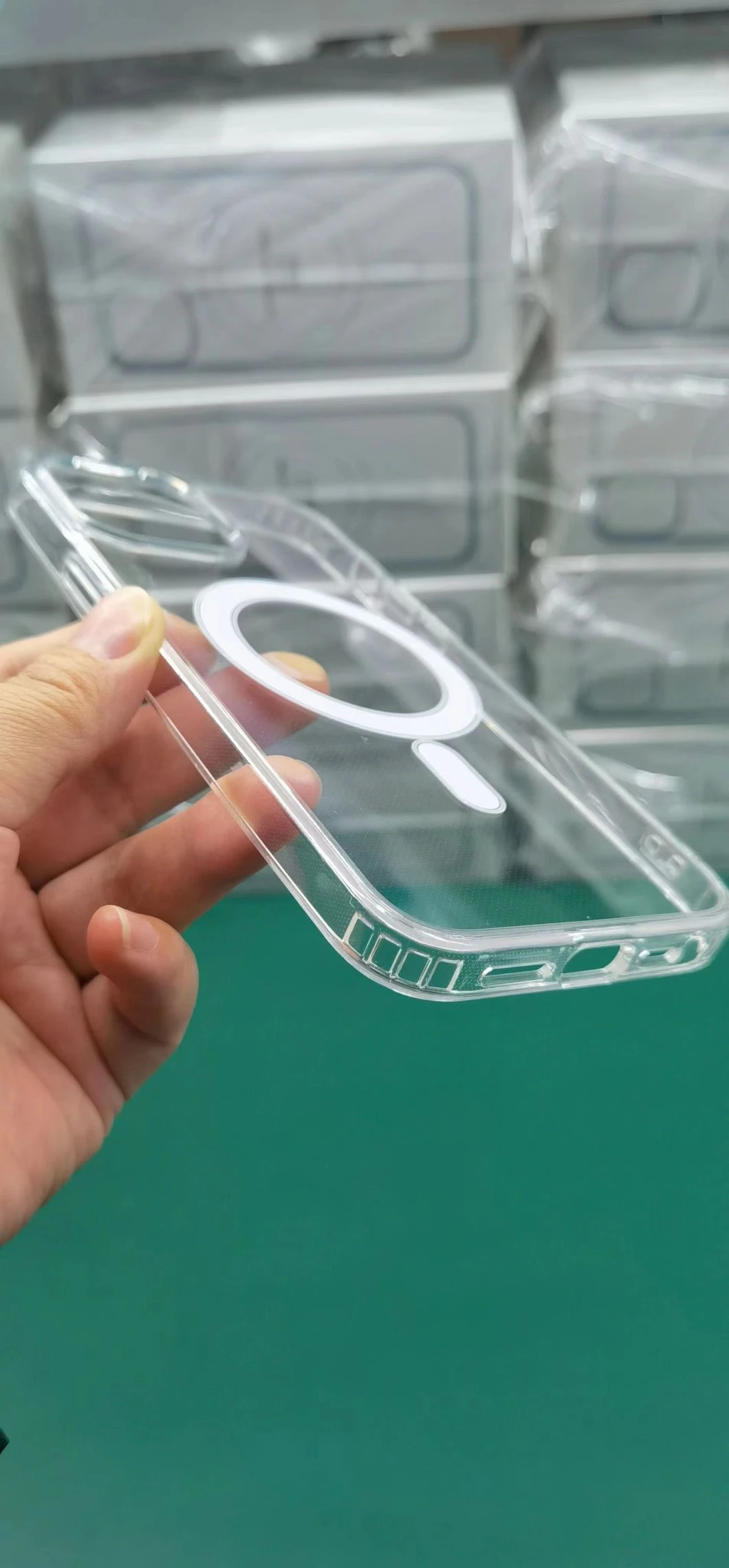 for iPhone 16 16e Clear Case Acrylic+TPU Phone Cases Compatible with Magsafe Case for iPhone 12 13 14 15 Plus 16 PRO Max with Retail Package