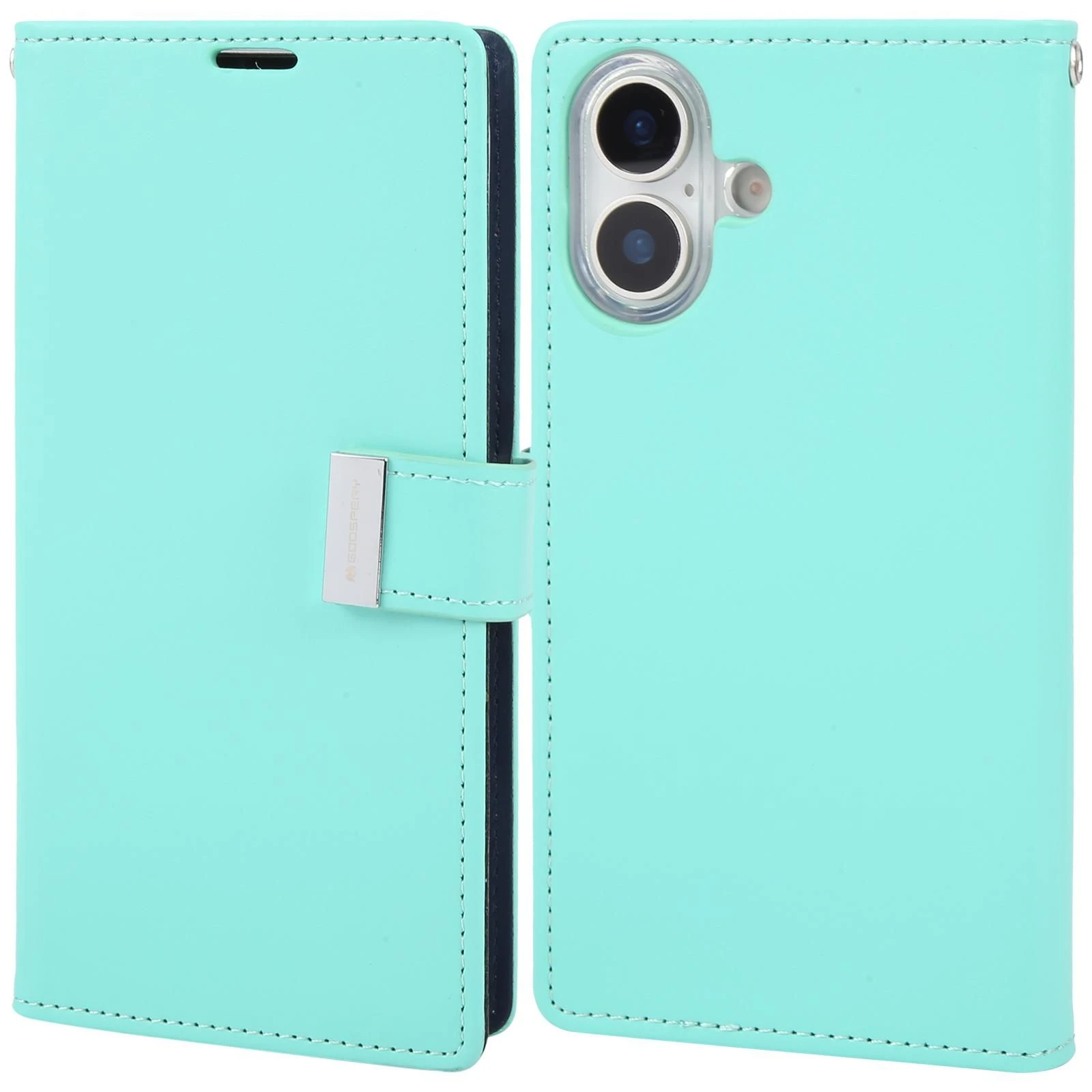 for iPhone 17 Plus 15 16e 18 PRO Max Goospery Rich Diary Wallet Leather Case Cover
